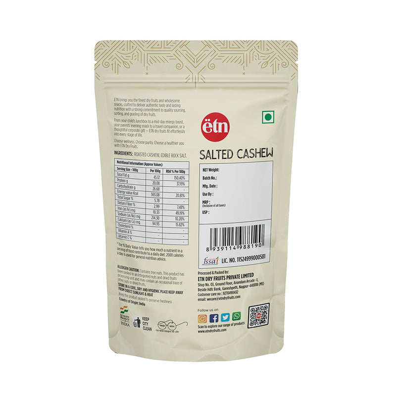 Salted Flavoured Cashew Nuts 200g