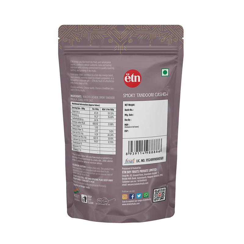 Smoky Tandoori Masala Cashew Nuts 200g
