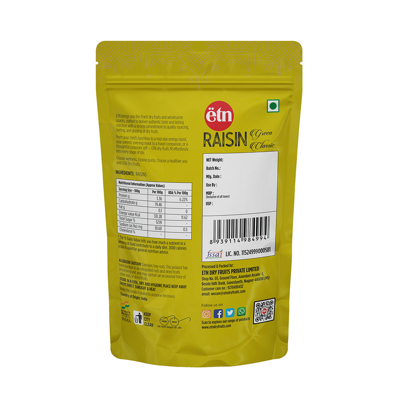 Green Raisins 200g