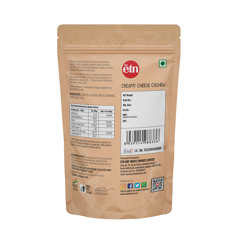 Creamy Cheese Flavoured Cashew Nuts 200g