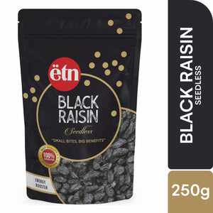 Premium Seedless Black Raisins 250g